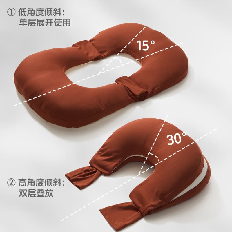 授乳クッション 科学設計背もたれ付き硬め授乳専用斜面枕