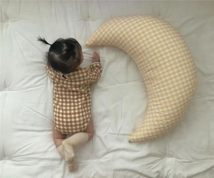 授乳クッション エアー チェック柄 赤ちゃん授乳枕 洗える肌に優しい寝具