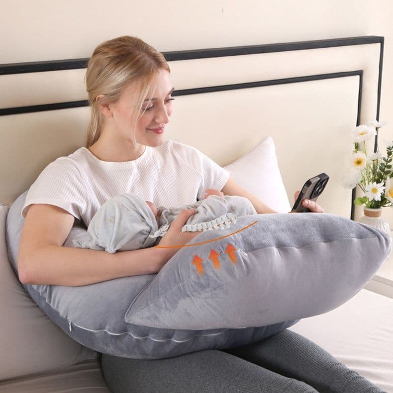背もたれ付き硬め授乳クッション