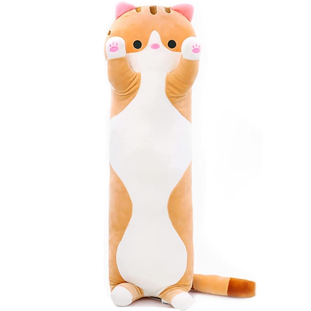 硬めで疲れにくい猫型細長授乳クッション
