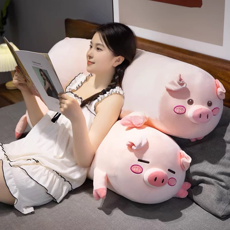 授乳クッション 可愛い豚さん形状ビーズクッション抱き枕