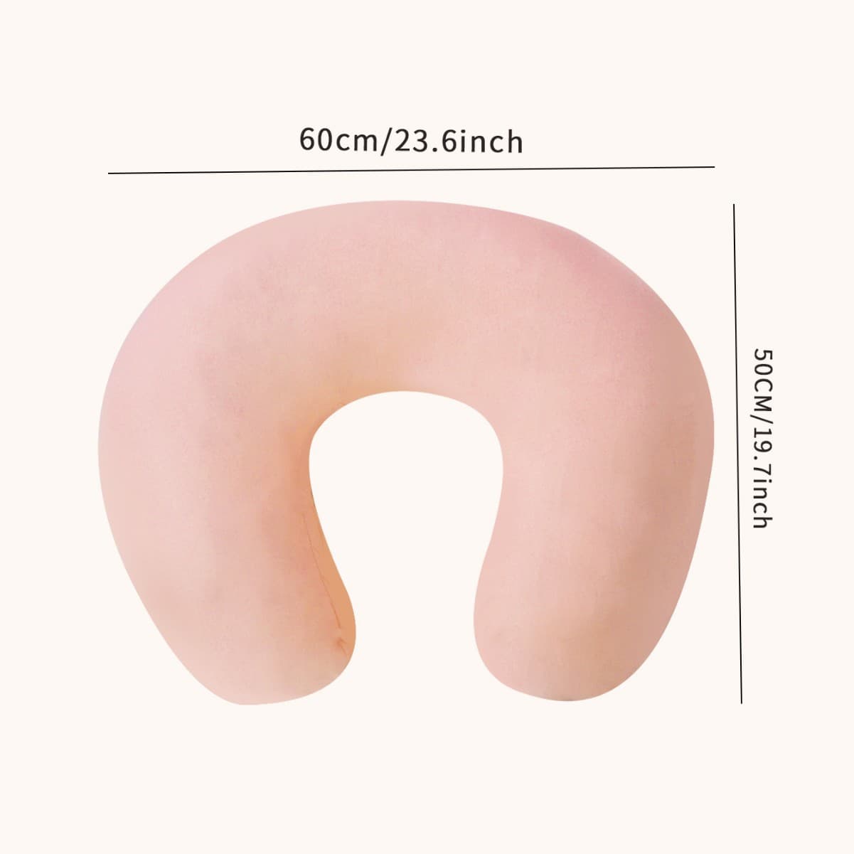 三日月型ビーズ充填授乳クッション