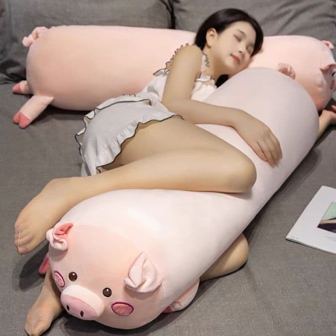 授乳クッション 可愛い豚さん形状ビーズクッション抱き枕
