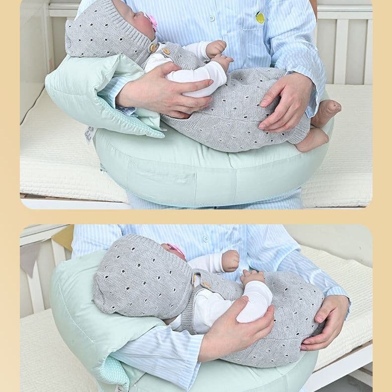 授乳クッション 空気式軽量授乳エアークッション収納袋付き